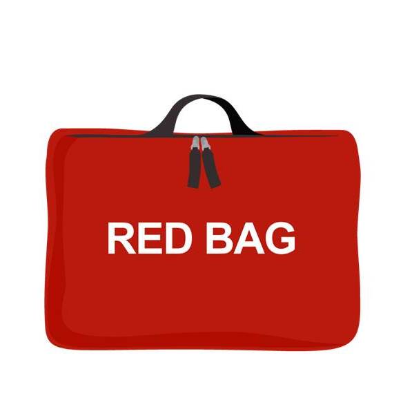 red bag graphic